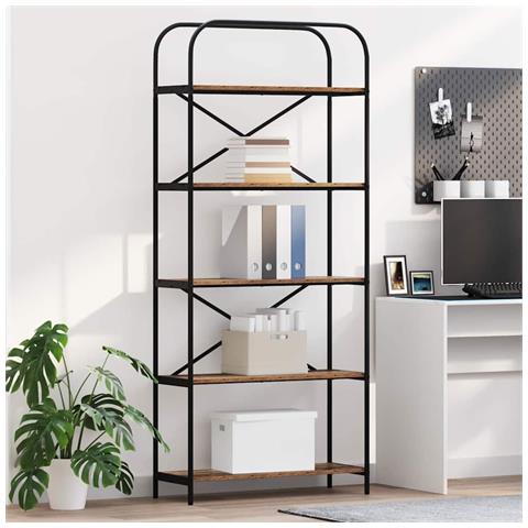 Libreria Legno vecchio 80 x 30 x 183 cm Legno multistrato - Foto 2