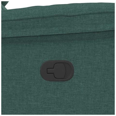 Poltrona Reclinabile in Tessuto Verde Scuro - Foto 9