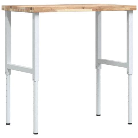 Banco Lavoro 100x60x(73-99,5) cm Legno di Acacia Rettangolare - Foto 1