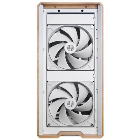 Lancool LAN217W computer case Midi Tower Bianco, Legno - Foto 2