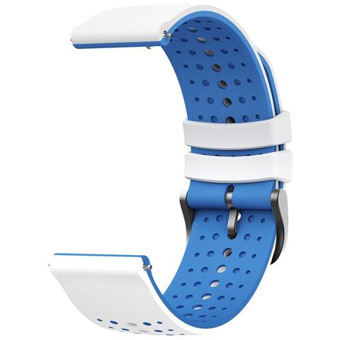 Cinturino In Silicone Da 22 Mm Compatibile Con Suunto 9 Peak, Huawei, Xiaomi, Redmi E Samsung - Design Cielo Stellato Bicolore White+blue - Foto 2
