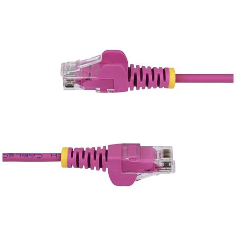 Cavo Ethernet CAT6 Rosa da 10m; Patch UTP con Plug RJ45 Antigroviglio e Rilievi di Trazione, Cavo Lan Slim in Rame Puro 28AWG, Sottoposto a test Fluke - Foto 2