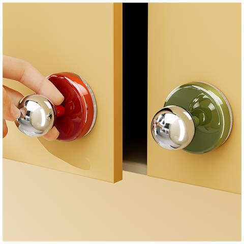 Set Di 3 Maniglie Autoadesive Senza Foratura Per Cucina, Frigorifero, Armadietto, Bagno Green - Foto 4