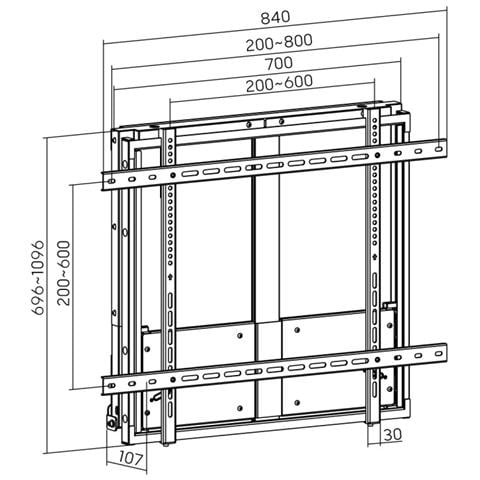 ARM-0801 Supporto TV a parete 2,29 m (90") Nero - Foto 12