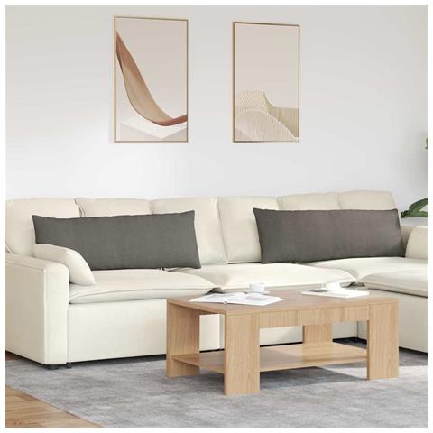 Cuscini da Divano 2 pcs Grigio chiaro 120 x 40 cm - Foto 2