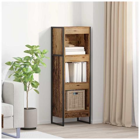 Armadio per Libri Legno vecchio 80 x 30 x 155 cm - Foto 2