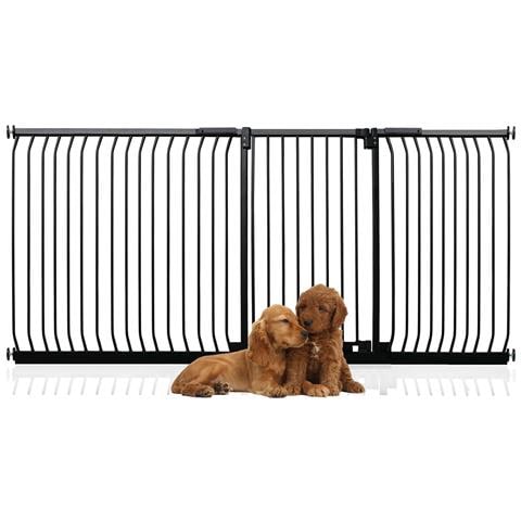 Bettacare Cancelletto Per Cani Elite Extra Alto, 225cm - 234cm, Nero Opaco, Extra Alto Con 100cm Di Altezza - Foto 1