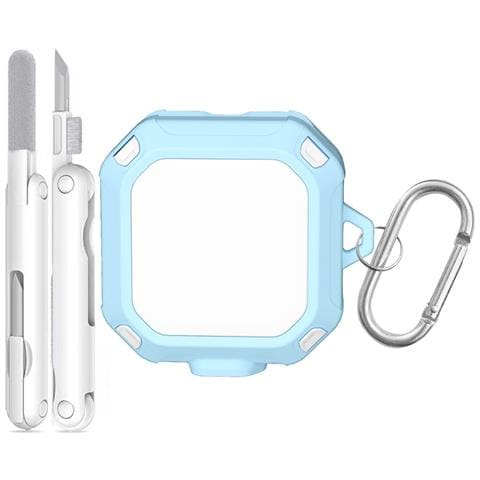 Custodia Protettiva Compatibile Con Samsung Galaxy Buds 4/4 Pro Con Blocco Sicuro E Penna Di Pulizia Blue - Foto 1