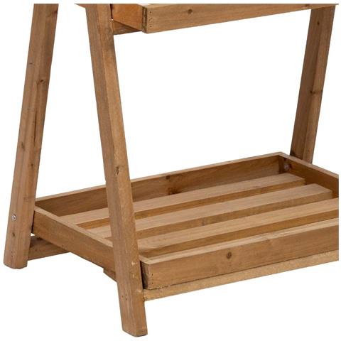 Scaffale Espositivo In Legno Con 3 Ripiani Marroni 48x32x100h Cm - Foto 8