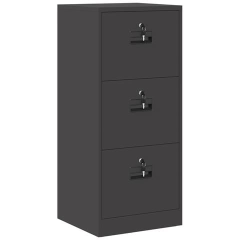 Armadio per File con cassetto Nero 44 x 50 x 106.5 cm - Foto 1