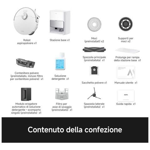 P70 Pro Ultra Robot Aspirapolvere e Lavapavimenti 700W 250 min Autonomia Filtro HEPA Wet and Dry Bianco - Foto 2