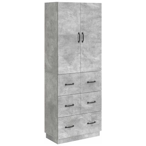 Set di armadi 2 pcs Grigio Cemento 66 x 34,5 x 87 cm - Foto 1