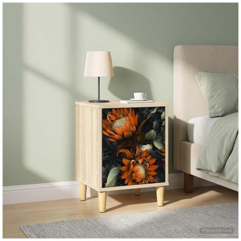 Armadio da Notte LOCHEM 2 pz Rovere Sonoma 36 x 33 x 50 cm - Foto 2