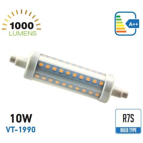 Lampadine Led R7s 10w L119 Smd Faro Tubolare Luce Calda 3k Vt-1990 4369 - Foto 1