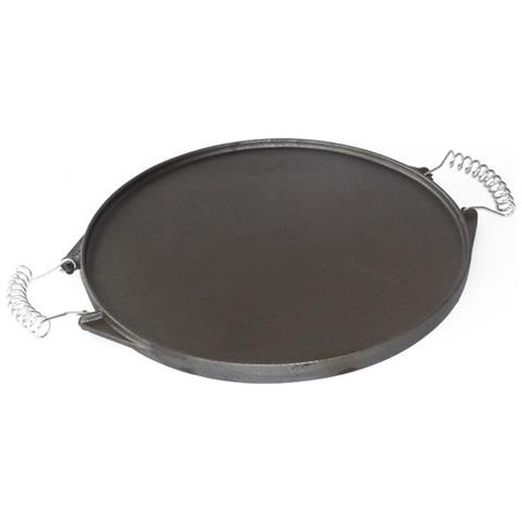 Piastra In Ghisa D. 32 Cm. Liscia E Rigata - Foto 2