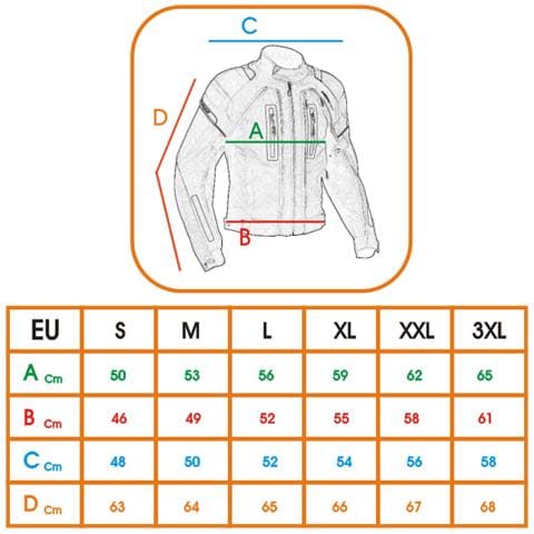 Giacca Cordura Moto Tessuto Impermeabile Sport Touring Sfoderabile Rosso L - Foto 5