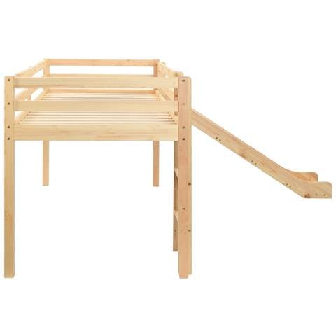 Letto a Castello per Bambini Scivolo e Scala in Pino 97x208cm - Foto 5