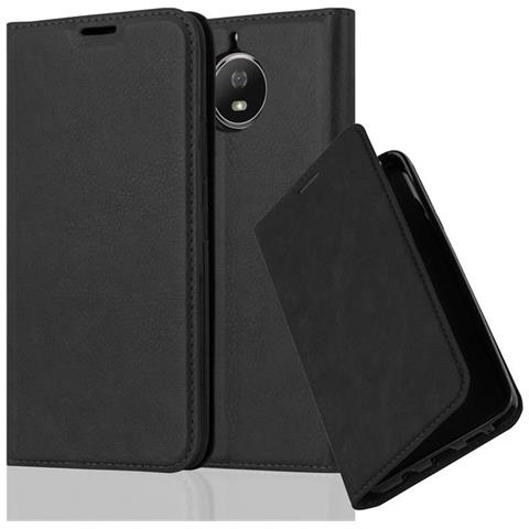 Custodia Compatibile Con Motorola Moto G5s In Nero Di Notte - Coperchio Protettiva Con Chiusura Magnetica, Funzione Stand E Tasca Per Le Carte - Foto 1