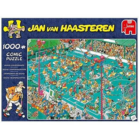 Jan Van Haasteren Hockey Championships 1000 Pcs Puzzle 1000 Pz Fumetti - Foto 2
