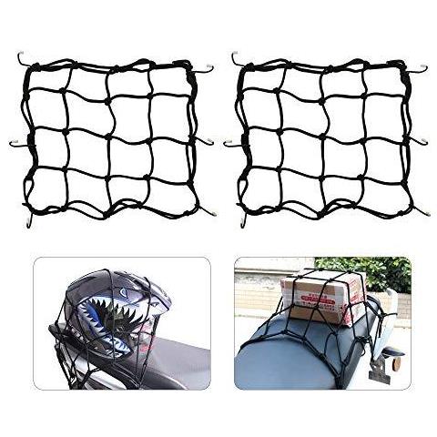 Casco Del Motociclo Rete Di Carico Netto 2 Pack Ausiliario Netto La Bici Del Motociclo Di Carico Di Copertura Atv Con Ganci Elastico Stretchable - Foto 1