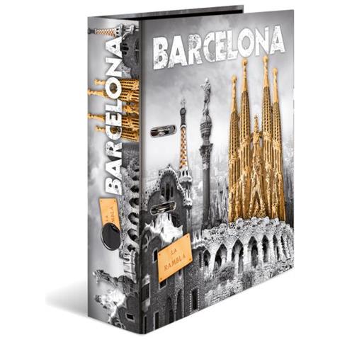 Motivordner ""barcelona"", Din A4, Rckenbreite: 70 Mm Aus Stabilem Karten, Bedruckter Innenspiegel, - 1 Stck (7177)  - Foto 1