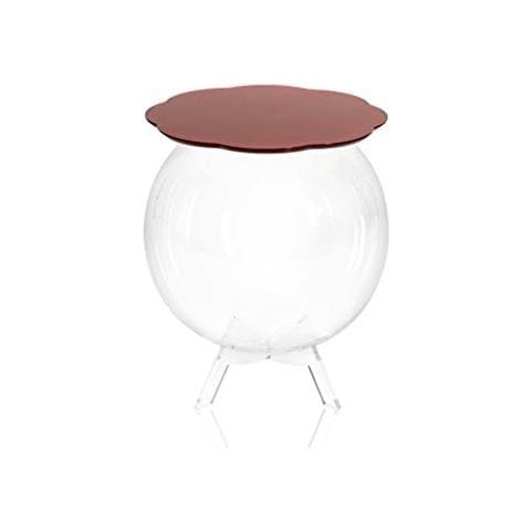 Bollino Tavolino / comodino Contenitore Plexiglass / pmma Rosso / trasparente - Foto 1