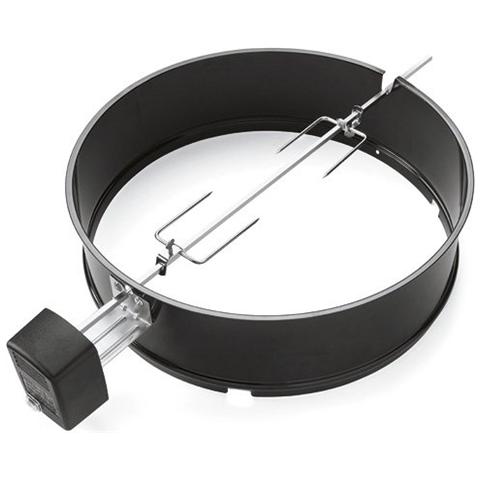 Girarrosto per Barbecue a Carbone 57 cm Colore Nero - Foto 1