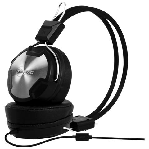 P402 Cuffie con Microfono In-Line 3.5 mm - Nero / Metallico - Foto 1