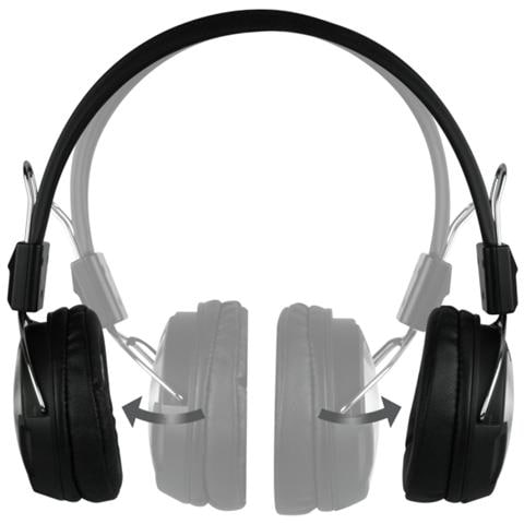 P402 Cuffie con Microfono In-Line 3.5 mm - Nero / Metallico - Foto 2