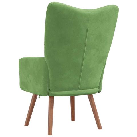 Sedia Relax Verde Chiaro in Velluto - Foto 7