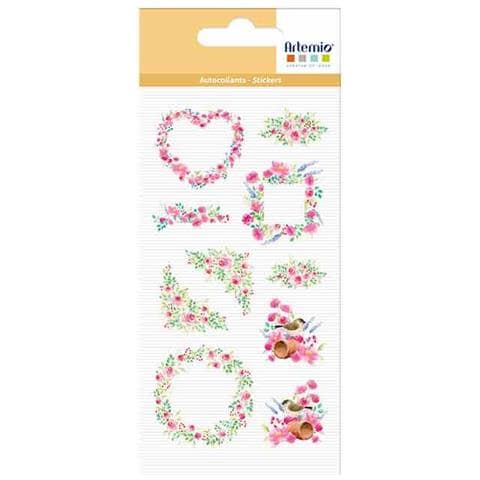 Adesivi Trasparenti - Cornici Floreali - Foto 1