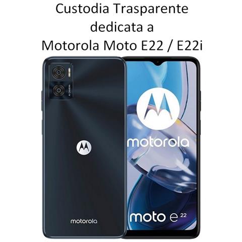 Ultra Slim Custodia Tpu Silicone 0,3mm Cover Case Per Motorola Moto E22 - E22i Trasparente - Foto 2