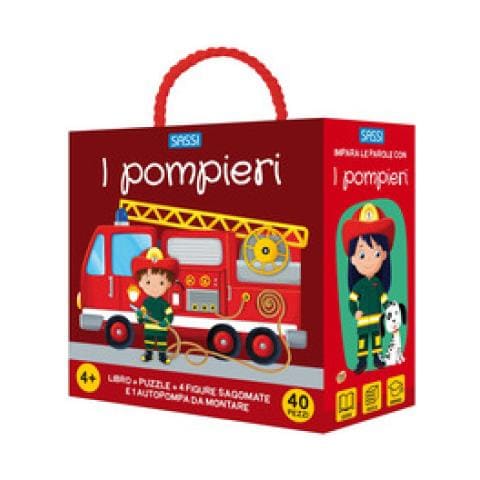 Matteo Gaule - I Pompieri. Q-box. Ediz. A Colori. Con Autopompa Da Montare. Con 4 Figure Sagomate. Con Puzzle - Foto 1