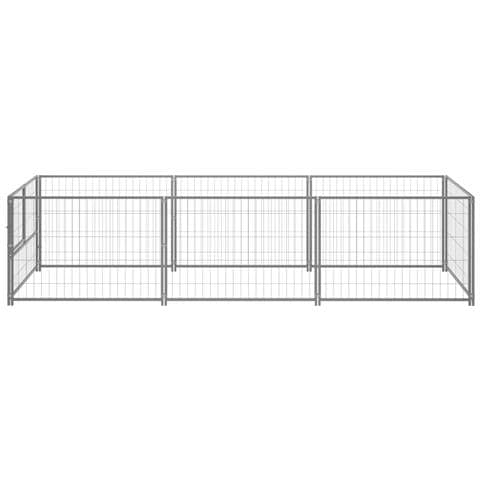 Gabbia Per Cani Argento 3 M² In Acciaio - Foto 2