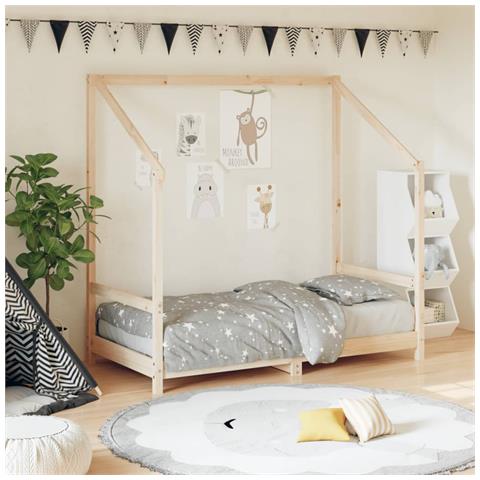 Giroletto Per Bambini 80x160 Cm In Legno Massello Di Pino - Foto 1