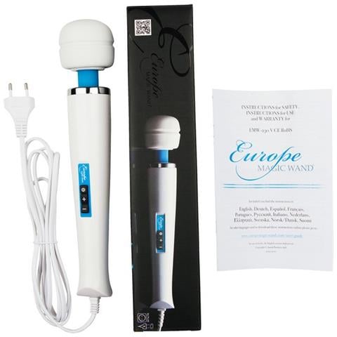 Massaggiatore A Bacchetta Massager Europe Magic Wand Bianco - Foto 4