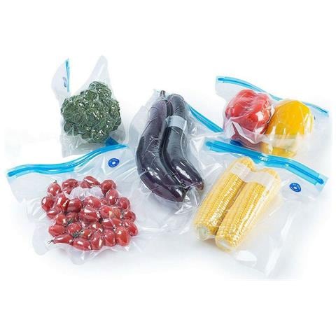 Sacchetto Riutilizzabile Per Alimenti Valvola Termoionica 26 X 34 Cm (4 Unità) - Foto 2