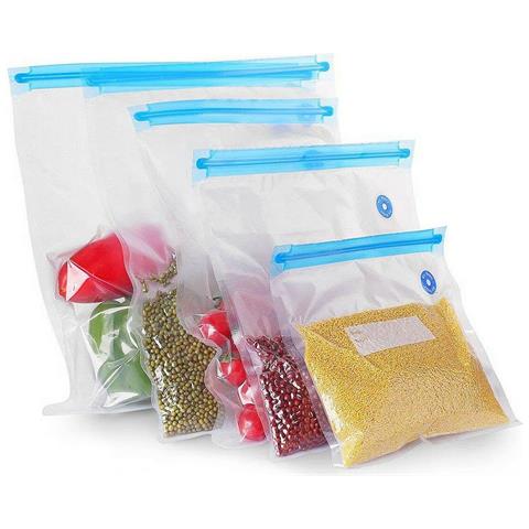 Sacchetto Riutilizzabile Per Alimenti Valvola Termoionica 26 X 34 Cm (4 Unità) - Foto 3