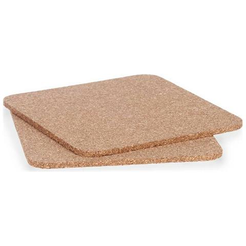 Set Sottopentola 18 X 0,5 X 18 Cm Naturale Sughero (12 Unità) - Foto 2