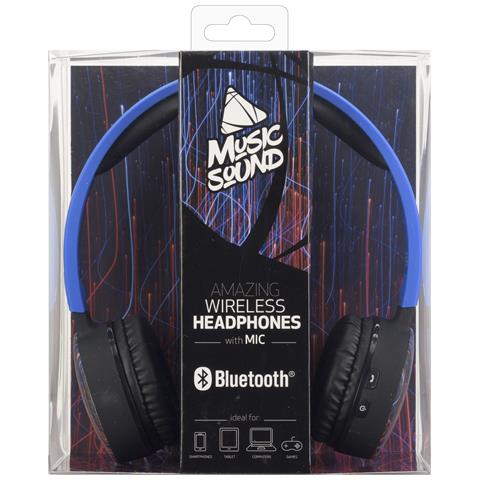Music Sound Fantasy Cuffia Bluetooth colorate, con archetto estendibile e microfono. - Foto 2