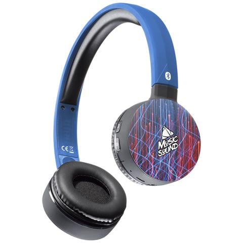 Music Sound Fantasy Cuffia Bluetooth colorate, con archetto estendibile e microfono. - Foto 1