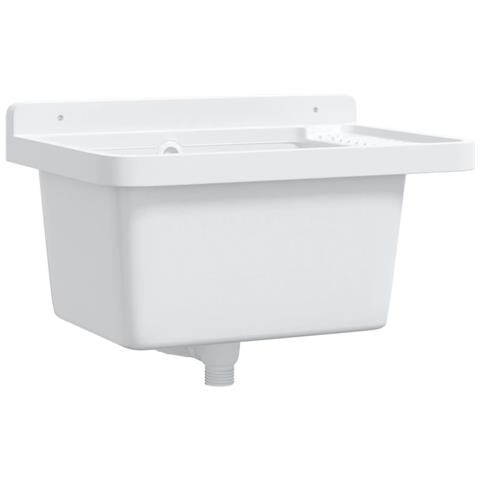Lavabo A Parete Bianco 50x35x24 Cm In Resina - Foto 1