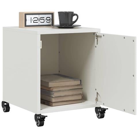 Comodini 2 pz Bianchi 36x39x43,5 cm in Acciaio - Foto 10