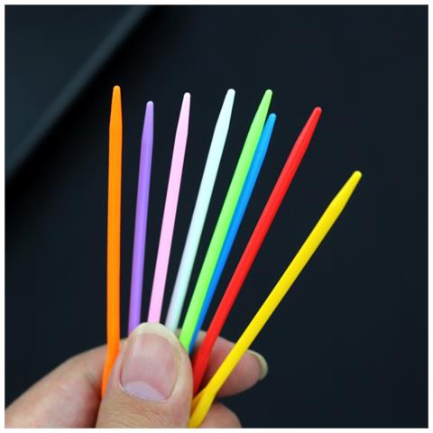 Aghi Smussati Con Cruna Grande In Plastica (confezione Da 50) L - Foto 4