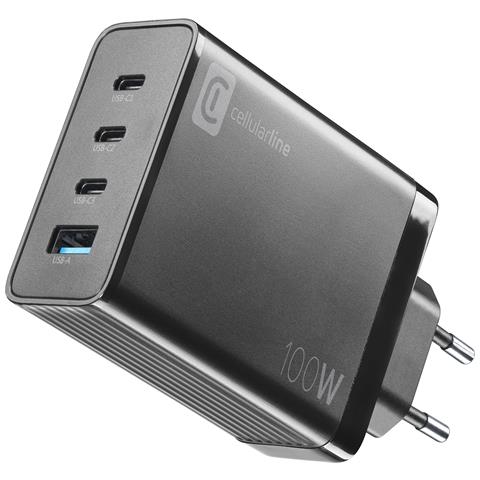 NANO GAN 100W - Smartphone, Tablet and USB-C Laptops up to 100W Caricabatterie da rete 100W con 4 porte - Foto 1