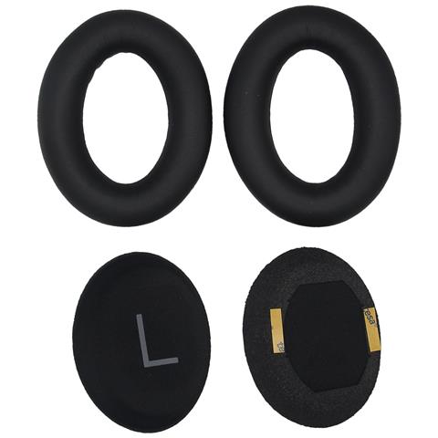 Cuscinetti Auricolari In Pelle Proteica Per Cuffie Bose Quietcomfort 45 Black - Foto 1