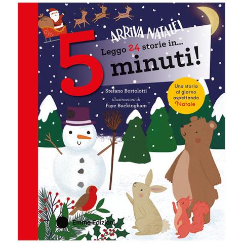 Stefano Bortolotti - Leggo 24 storie in… 5 minuti! Arriva Natale! Stampatello maiuscolo. Ediz. a colori - Foto 1