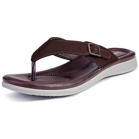 Infradito Eleganza Comfort Leggero Antiscivolo Marrone 37 - Foto 1