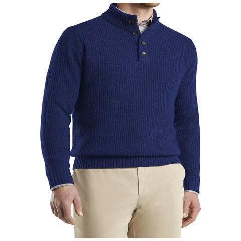 Maglione A Maglia Caldo Da Uomo Elegante E Confortevole Blu S - Foto 3