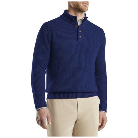 Maglione A Maglia Caldo Da Uomo Elegante E Confortevole Blu S - Foto 1